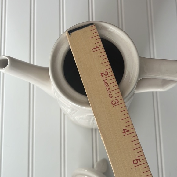 Coffee Pot by Patch NYC @ Target. Cream color with fern design ceramic - Picture 8 of 11